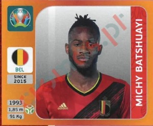 137 Michy Batshuayi – UEFA Euro 2020 Tournament Edition Panini