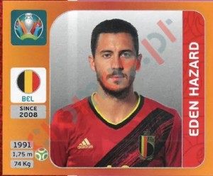 140 Eden Hazard – UEFA Euro 2020 Tournament Edition Panini