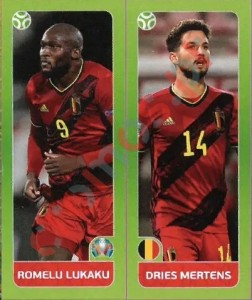 149 Romelu Lukaku / Dries Mertens – UEFA Euro 2020 Tournament Edition Panini