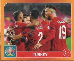 9 Group A. Turkey – UEFA Euro 2020 Tournament Edition Panini
