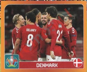 120 Group B. Denmark – UEFA Euro 2020 Tournament Edition Panini