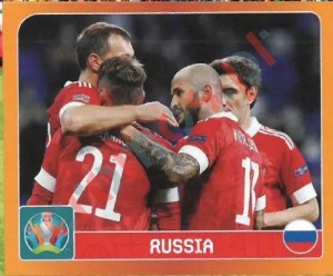 122 Group B. Russia – UEFA Euro 2020 Tournament Edition Panini