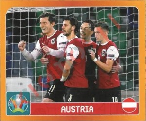 231 Group C. Austria – UEFA Euro 2020 Tournament Edition Panini