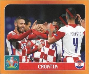 343 Group D. Croatia – UEFA Euro 2020 Tournament Edition Panini