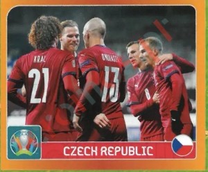 344 Group D. Czech Republic – UEFA Euro 2020 Tournament Edition Panini