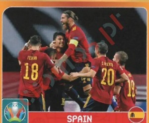 457 Group E. Spain – UEFA Euro 2020 Tournament Edition Panini