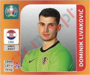 348 Dominik Livaković – UEFA Euro 2020 Tournament Edition Panini