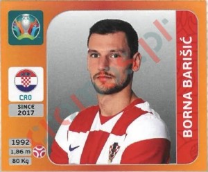 350 Borna Barišić – UEFA Euro 2020 Tournament Edition Panini
