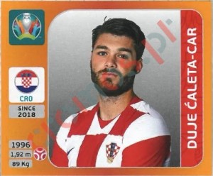 351 Duje Ćaleta-Car – UEFA Euro 2020 Tournament Edition Panini