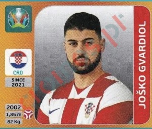 354x Joško Gvardiol – UEFA Euro 2020 Tournament Edition Panini
