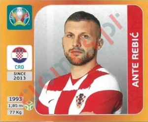 367 Ante Rebić – UEFA Euro 2020 Tournament Edition Panini