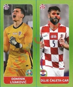 368 Dominik Livaković / Duje Ćaleta-Car – UEFA Euro 2020 Tournament Edition Panini