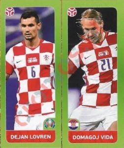 369 Dejan Lovren / Domagoj Vida – UEFA Euro 2020 Tournament Edition Panini