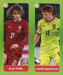 378 Alex Král / Lukáš Masopust – UEFA Euro 2020 Tournament Edition Panini