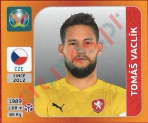381 Tomáš Vaclík – UEFA Euro 2020 Tournament Edition Panini