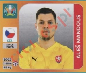 382x Aleš Mandous – UEFA Euro 2020 Tournament Edition Panini