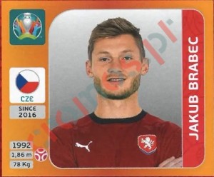 384 Jakub Brabec – UEFA Euro 2020 Tournament Edition Panini