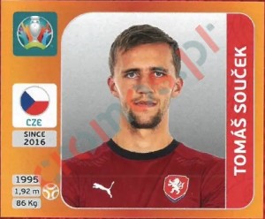 396 Tomáš Souček – UEFA Euro 2020 Tournament Edition Panini