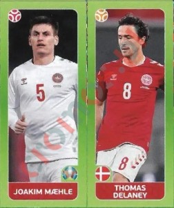 152 Joakim Mæhle / Thomas Delaney – UEFA Euro 2020 Tournament Edition Panini