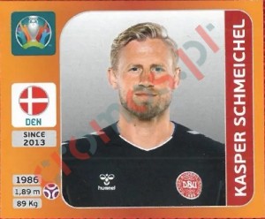 157 Kasper Schmeichel – UEFA Euro 2020 Tournament Edition Panini