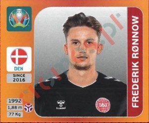 158 Frederik Rønnow – UEFA Euro 2020 Tournament Edition Panini