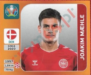 162 Joakim Mæhle – UEFA Euro 2020 Tournament Edition Panini