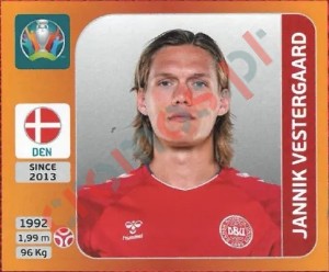 164 Jannik Vestergaard – UEFA Euro 2020 Tournament Edition Panini
