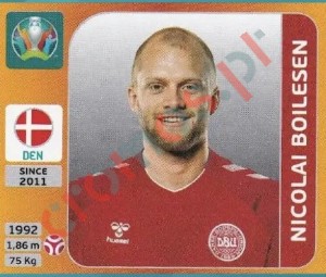165x Nicolai Boilesen – UEFA Euro 2020 Tournament Edition Panini