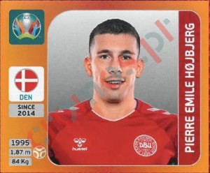 168 Pierre-Emile Hojbjerg – UEFA Euro 2020 Tournament Edition Panini