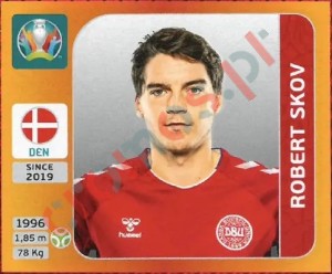 175 Robert Skov – UEFA Euro 2020 Tournament Edition Panini