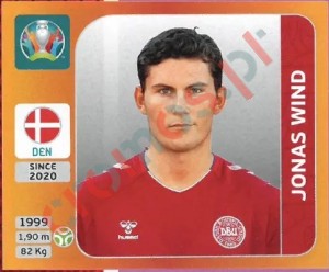 176 Jonas Wind – UEFA Euro 2020 Tournament Edition Panini