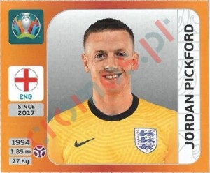 402 Jordan Pickford – UEFA Euro 2020 Tournament Edition Panini