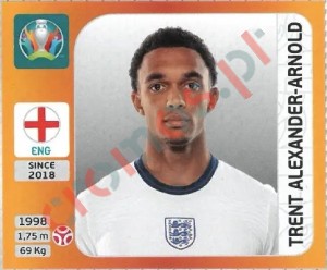 404 Trent Alexander-Arnold – UEFA Euro 2020 Tournament Edition Panini