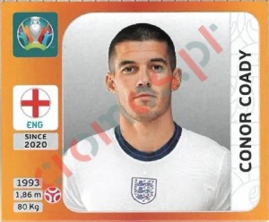 406 Conor Coady – UEFA Euro 2020 Tournament Edition Panini