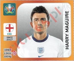 407 Harry Maguire – UEFA Euro 2020 Tournament Edition Panini
