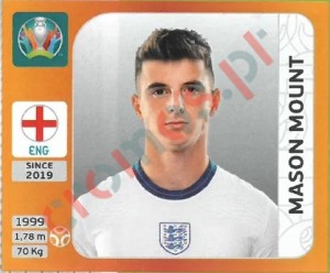 415 Mason Mount – UEFA Euro 2020 Tournament Edition Panini
