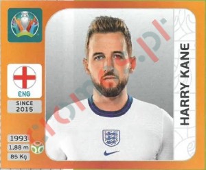 418 Harry Kane – UEFA Euro 2020 Tournament Edition Panini