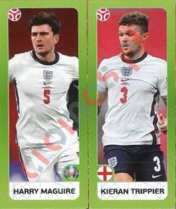 423 Harry Maguire / Kieran Trippier – UEFA Euro 2020 Tournament Edition Panini