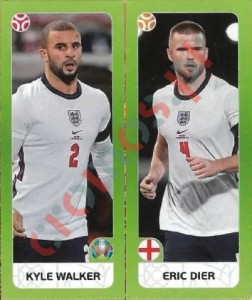 424 Kyle Walker / Eric Dier – UEFA Euro 2020 Tournament Edition Panini