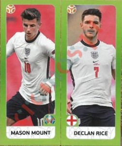 425 Mason Mount / Declan Rice – UEFA Euro 2020 Tournament Edition Panini