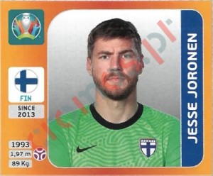 179 Jesse Joronen – UEFA Euro 2020 Tournament Edition Panini