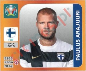 181 Paulus Arajuuri – UEFA Euro 2020 Tournament Edition Panini