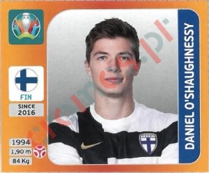 182 Daniel O'Shaughnessy – UEFA Euro 2020 Tournament Edition Panini