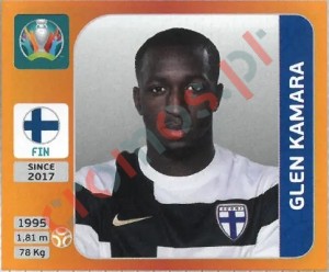 187 Glen Kamara – UEFA Euro 2020 Tournament Edition Panini