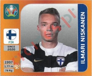 190 Ilmari Niskanen – UEFA Euro 2020 Tournament Edition Panini