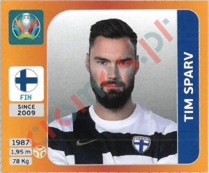 193 Tim Sparv – UEFA Euro 2020 Tournament Edition Panini