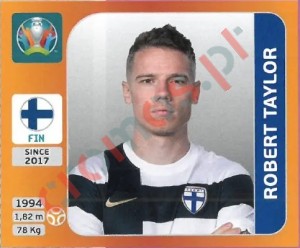 194 Robert Taylor – UEFA Euro 2020 Tournament Edition Panini