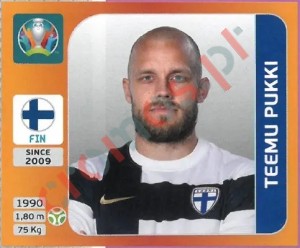 197 Teemu Pukki – UEFA Euro 2020 Tournament Edition Panini