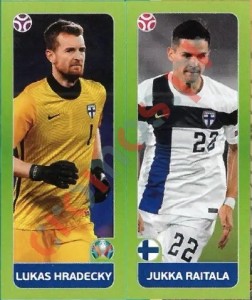 198 Lukas Hradecky / Jukka Raitala – UEFA Euro 2020 Tournament Edition Panini