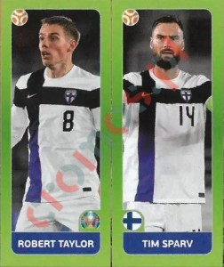 202 Robert Taylor / Tim Sparv – UEFA Euro 2020 Tournament Edition Panini